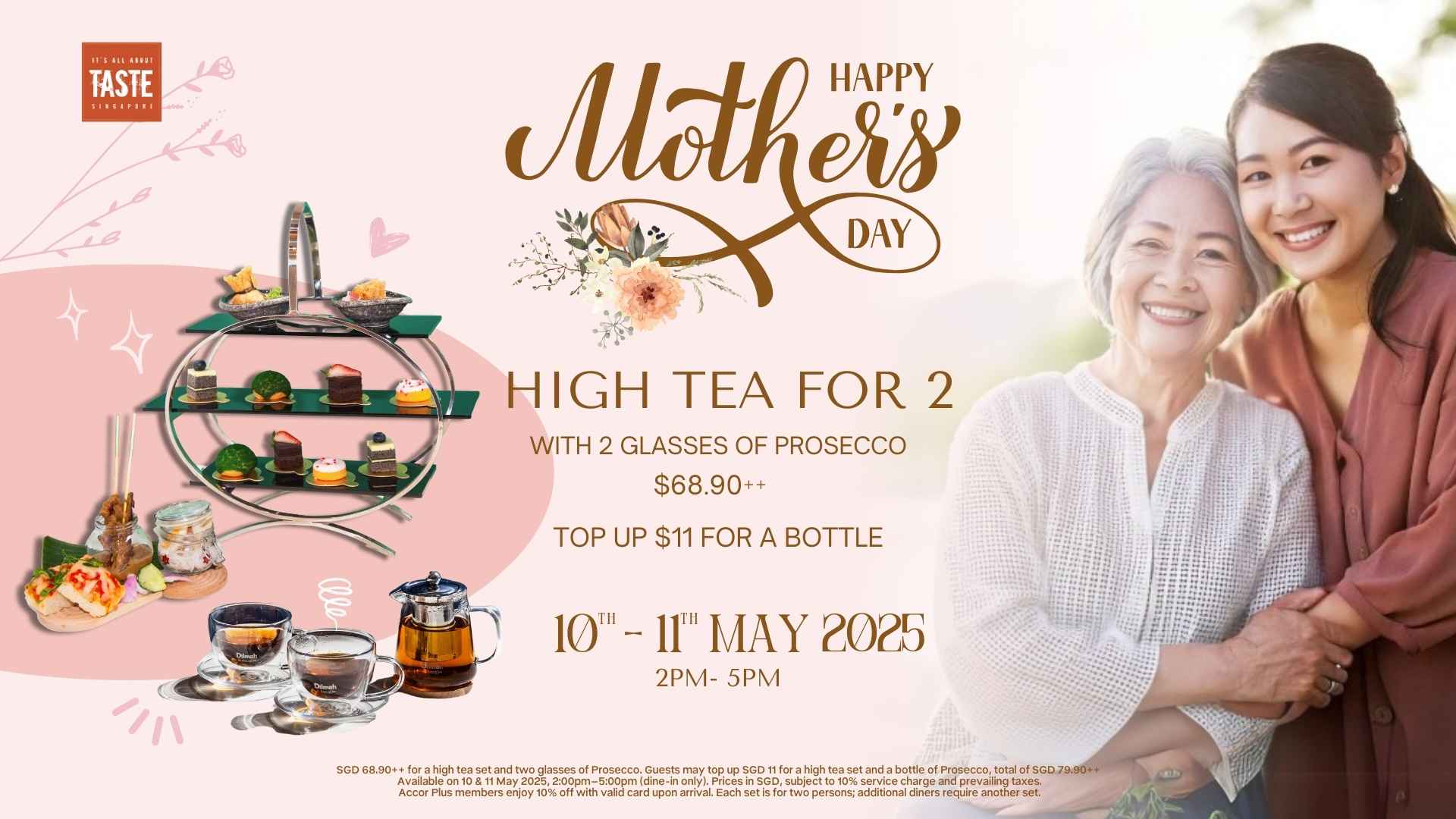 Mother's Day Sparkling High Tea at TASTE